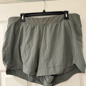 Women's Green Athletic Shorts